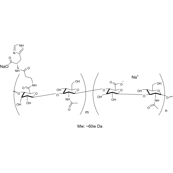 Carnosine conjugated hyalyronate